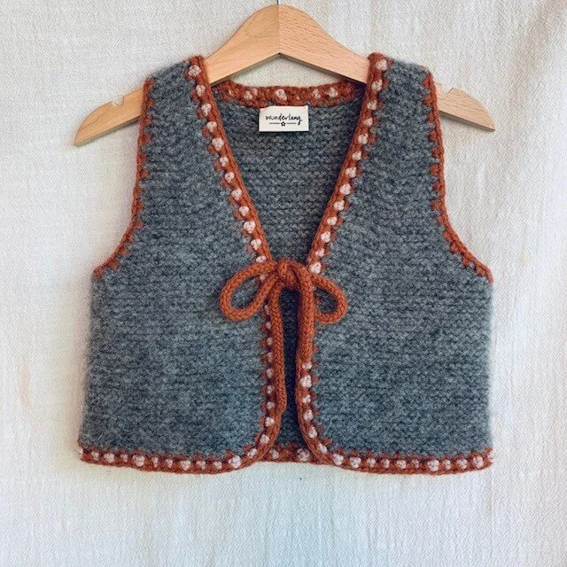 ALPINE VEST - NATURAL / RUST