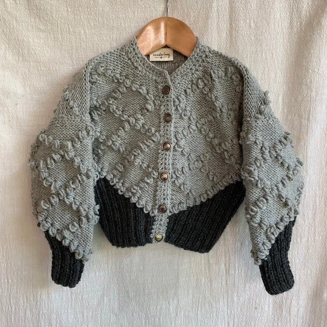 HERITAGE CARDIGAN - DOVE GREY