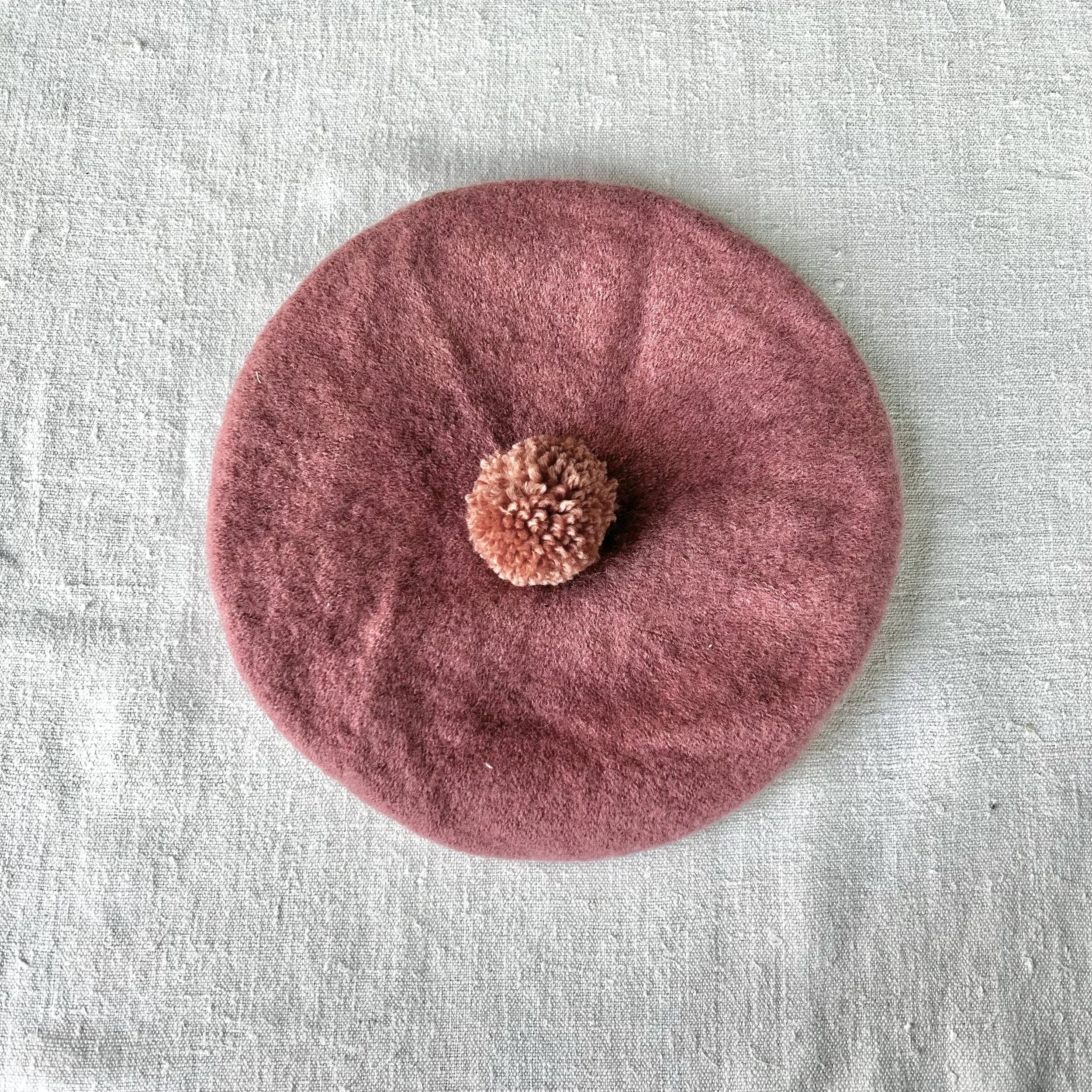 Pink with red pompom beret lB5HC60RkjUwG4vrhgAztkPvZj2t4i  main image 2