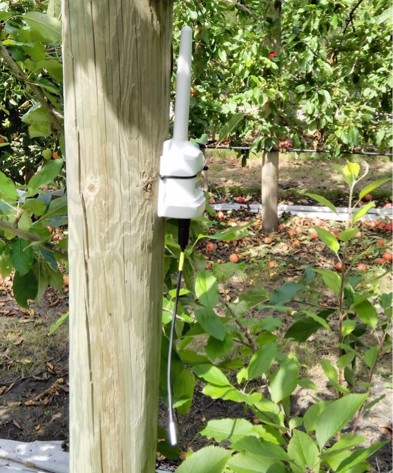 Temperature sensors, mounted to radio units in the canopy to signal the fan when to start and stop