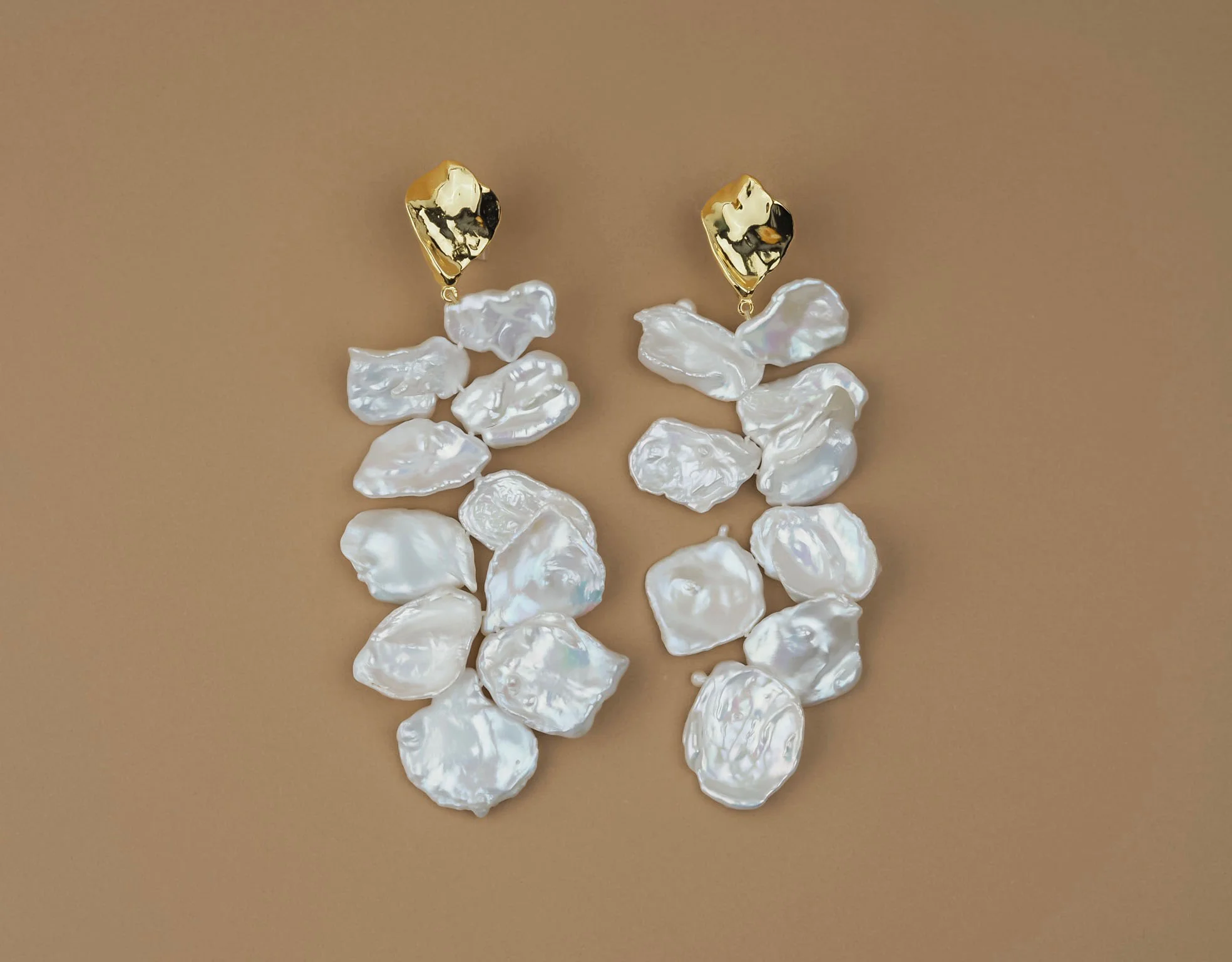 Petite Claire Earrings Creme Puff Creme main image 0