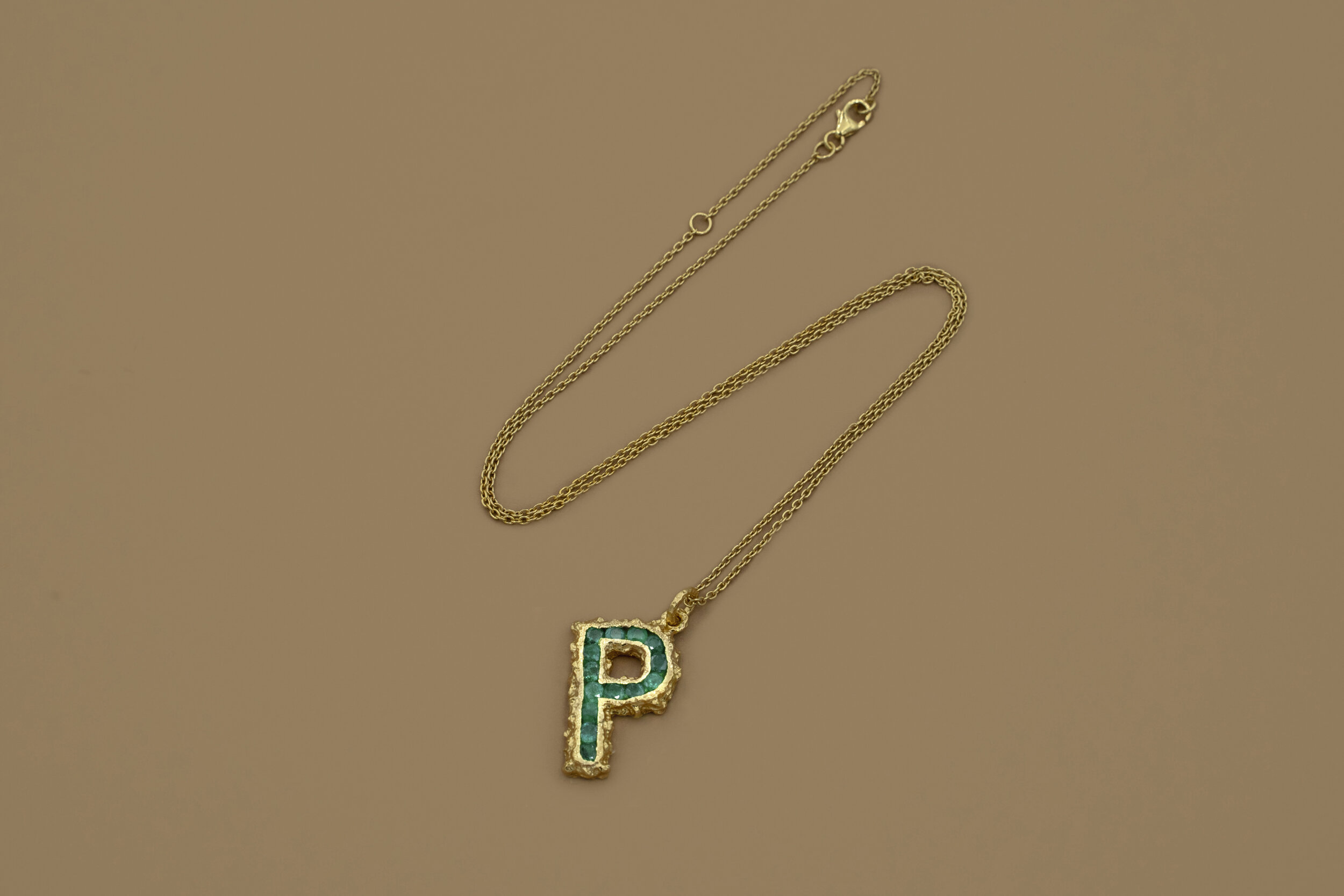 Pacharee Alphabet Gold-Plated Pearl Necklace