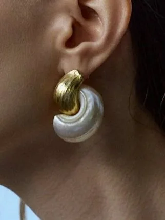 MOP Wave Earrings