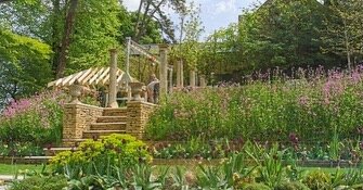 Things are starting to feel really special over at our #fibonaccigarden as meadow comes into flower and the reclaimed pillars are positioned.

We couldn&rsquo;t be happier how this has turned out. Startinf off with a great huge slope of soil, the des