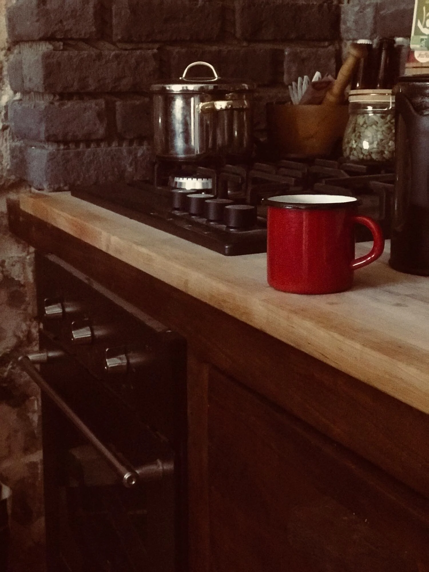 Favorite mug from the ferretería (Spanish hardware store).