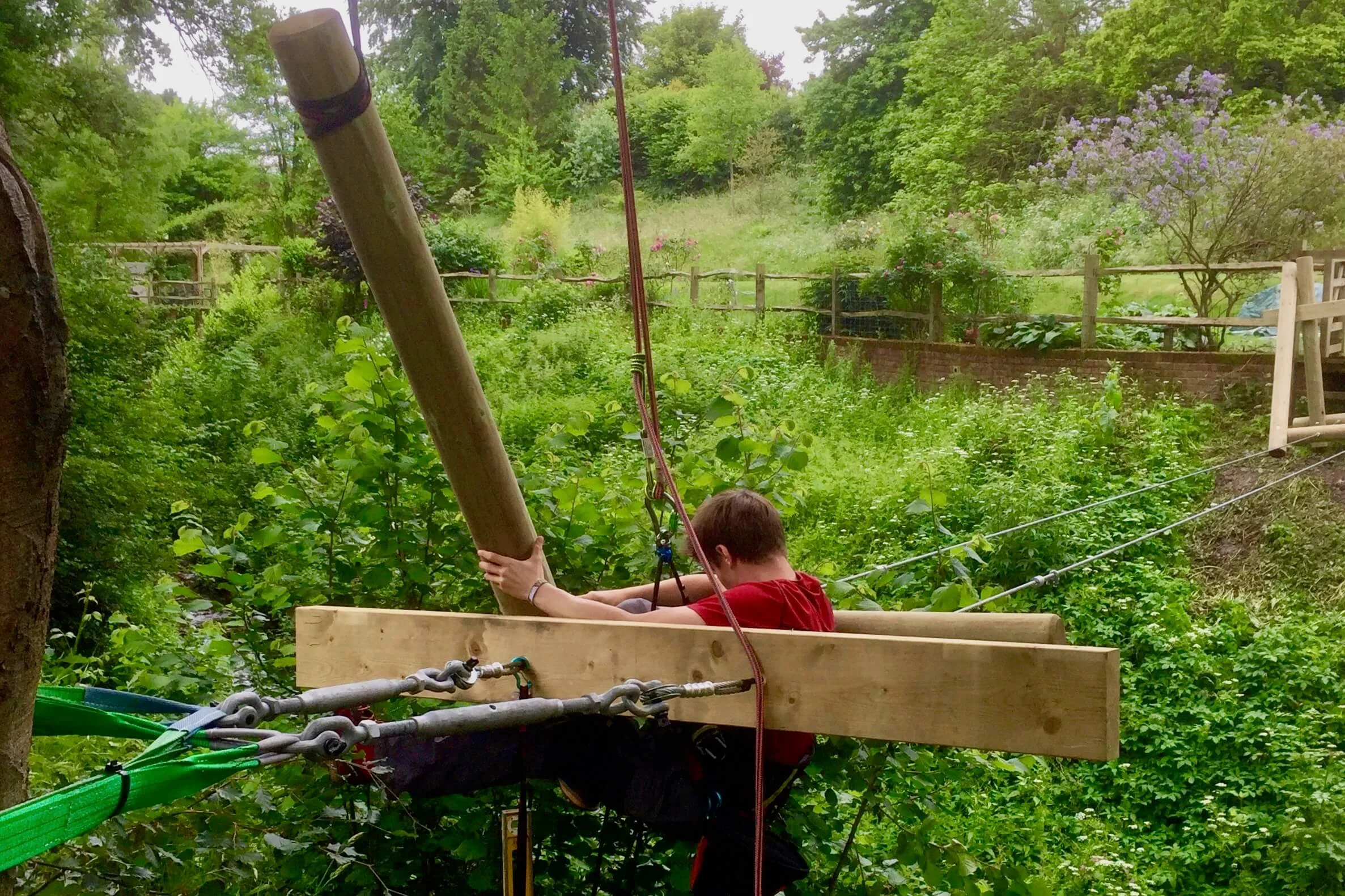 Rope Bridge structural beams