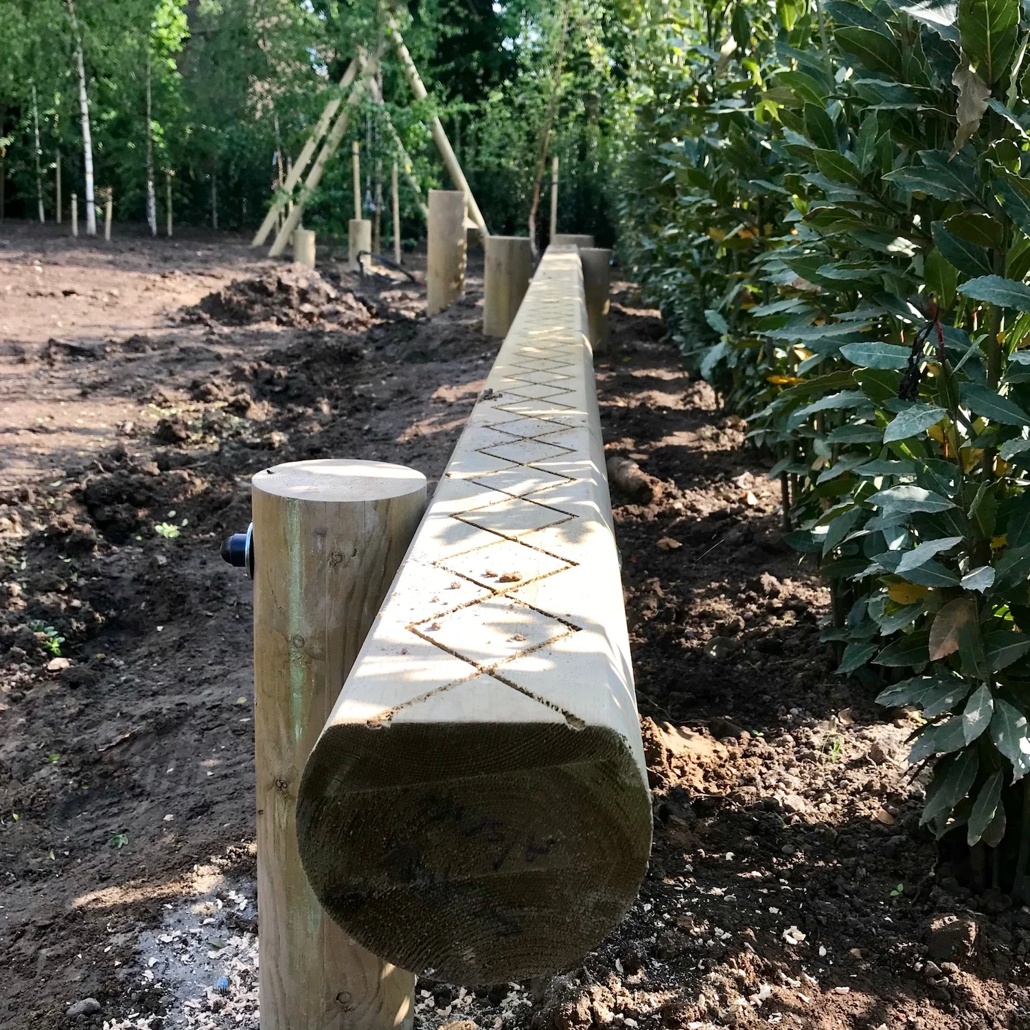 "...we use laminated home-grown timber"