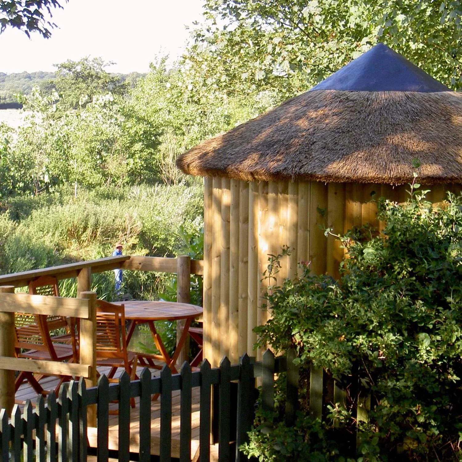 "...kids treehouse and grown-up suppers-deck"