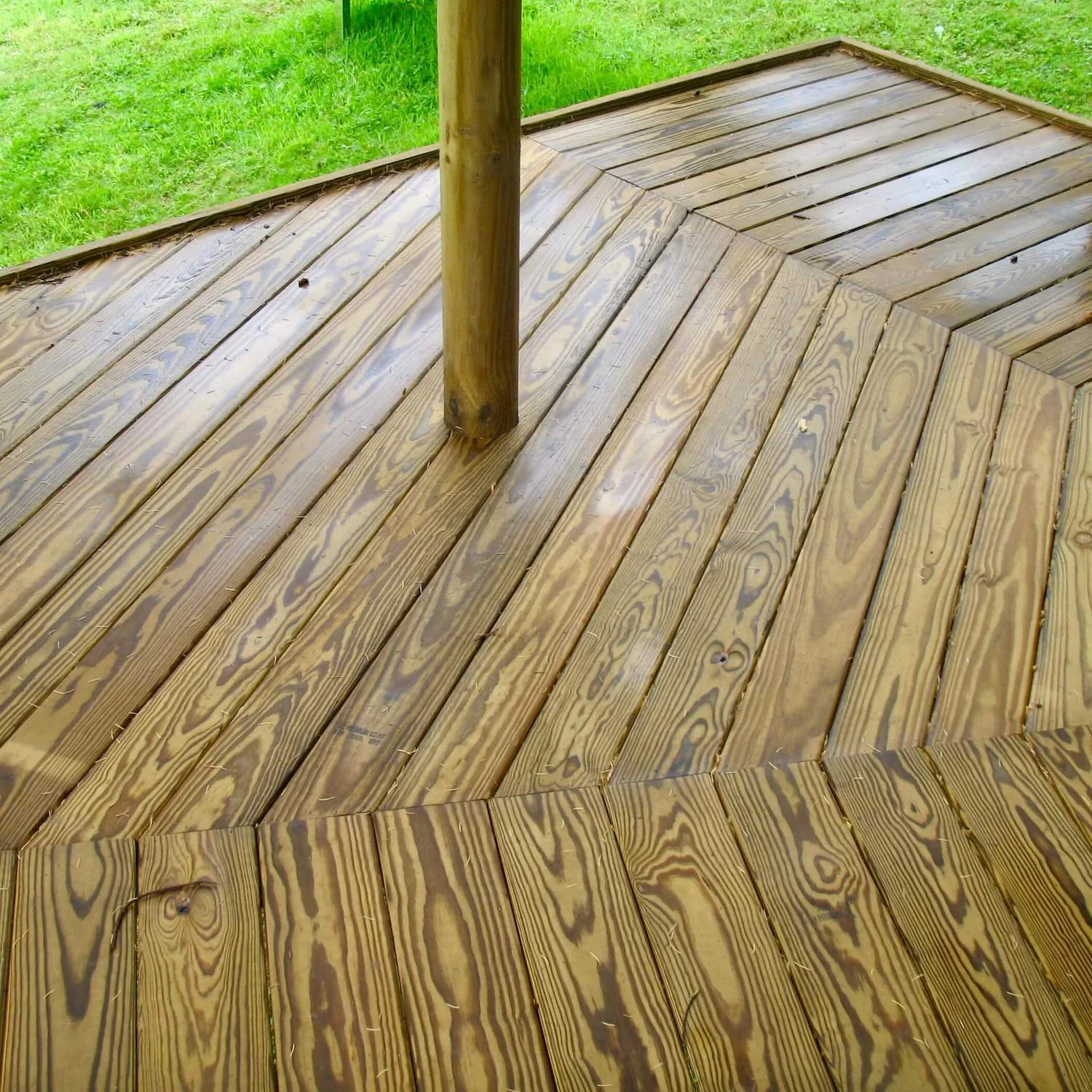 "...beautiful decking wraps treehouse"
