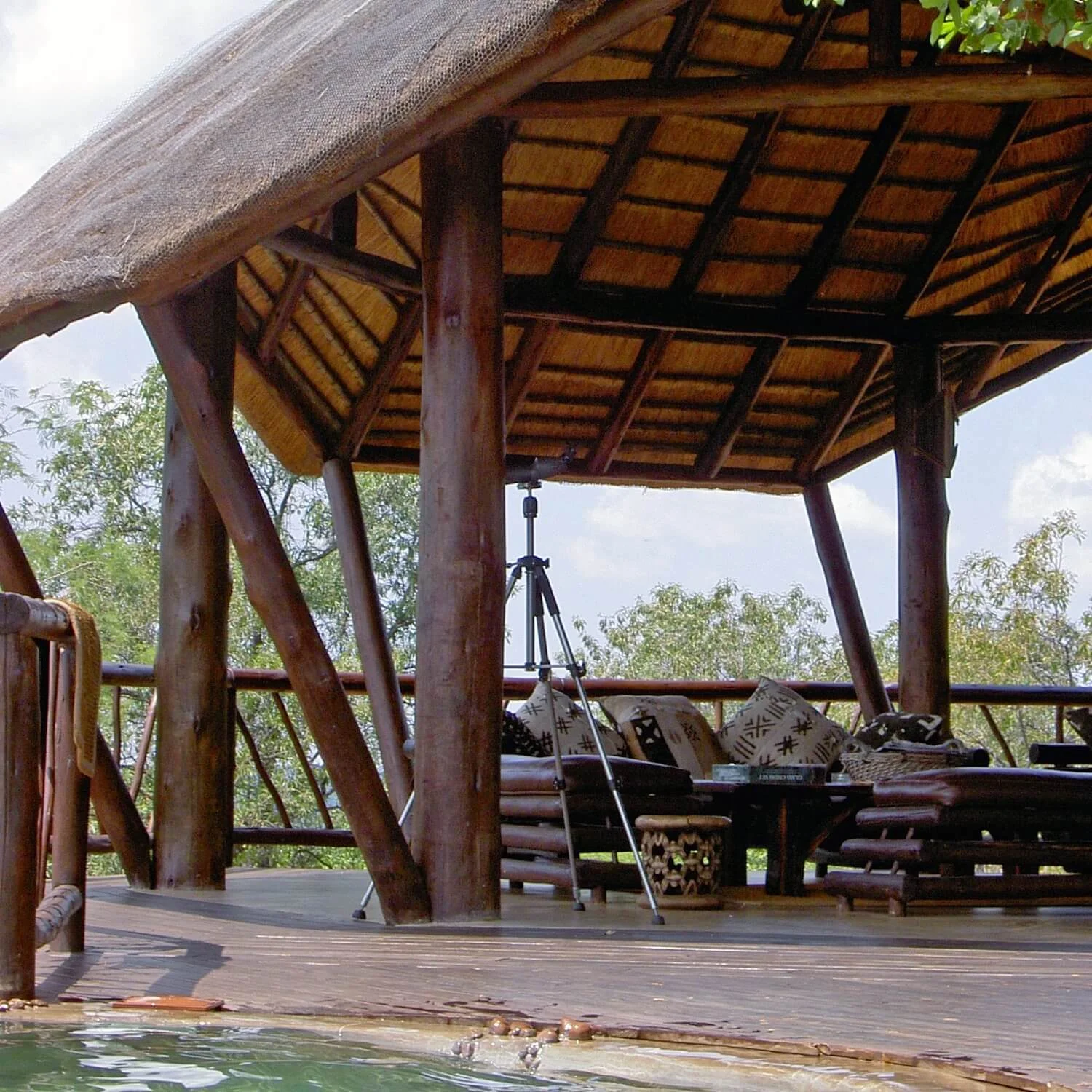 "...spa treehouse and pool"