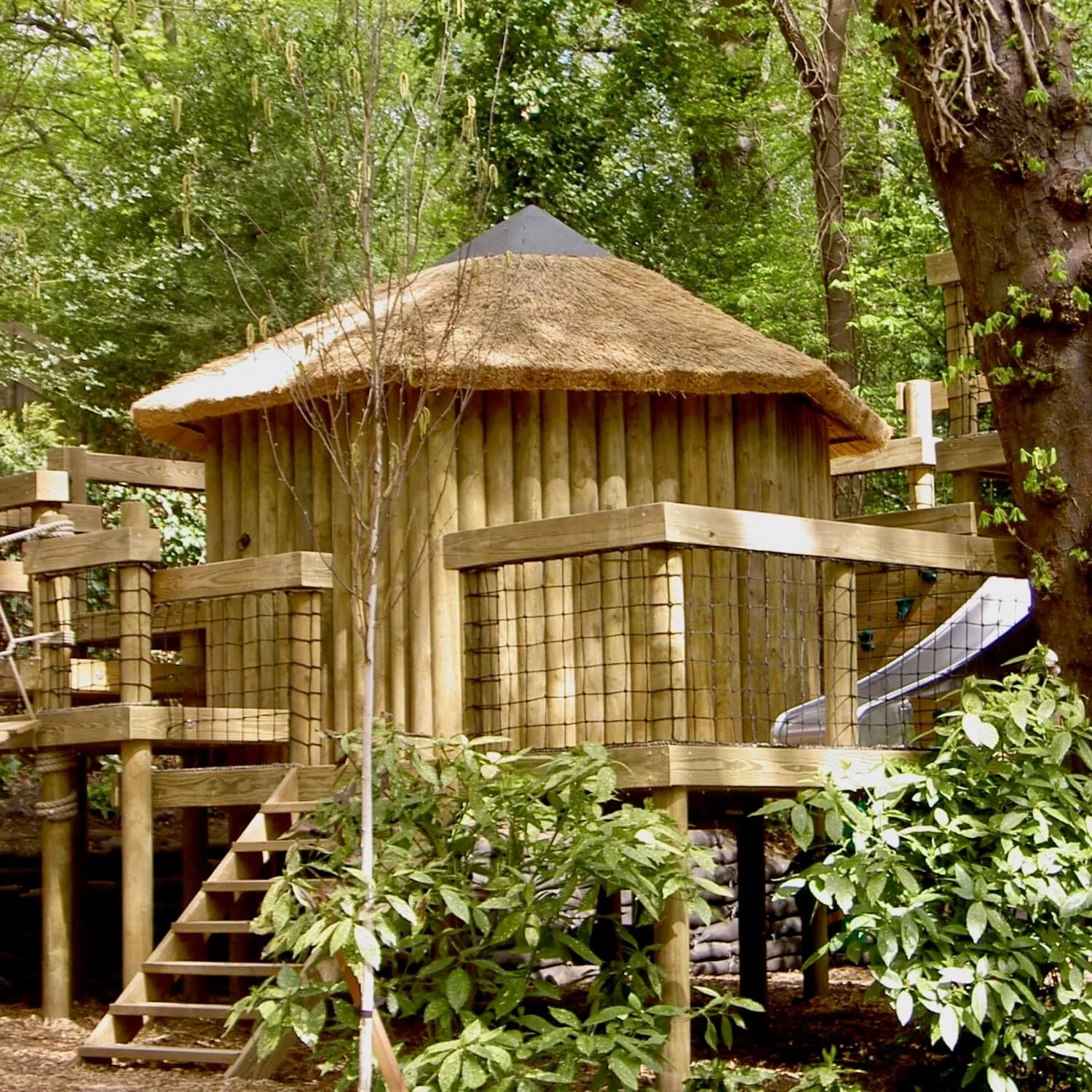 "...treehouse and play decks"