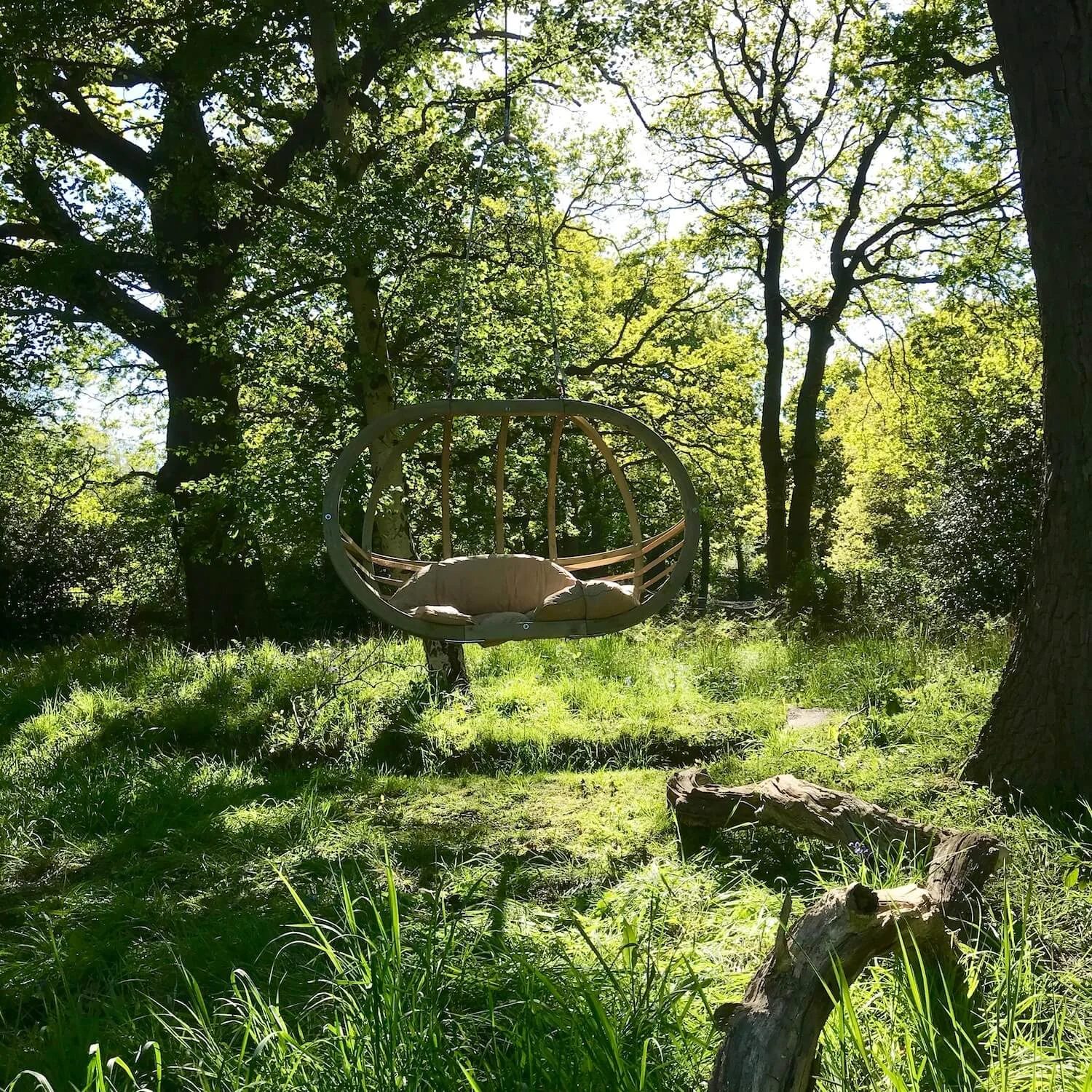 Hanging garden 'seat' — Treehouses, Rope Bridges, Treetop Walkways and Nest Swings