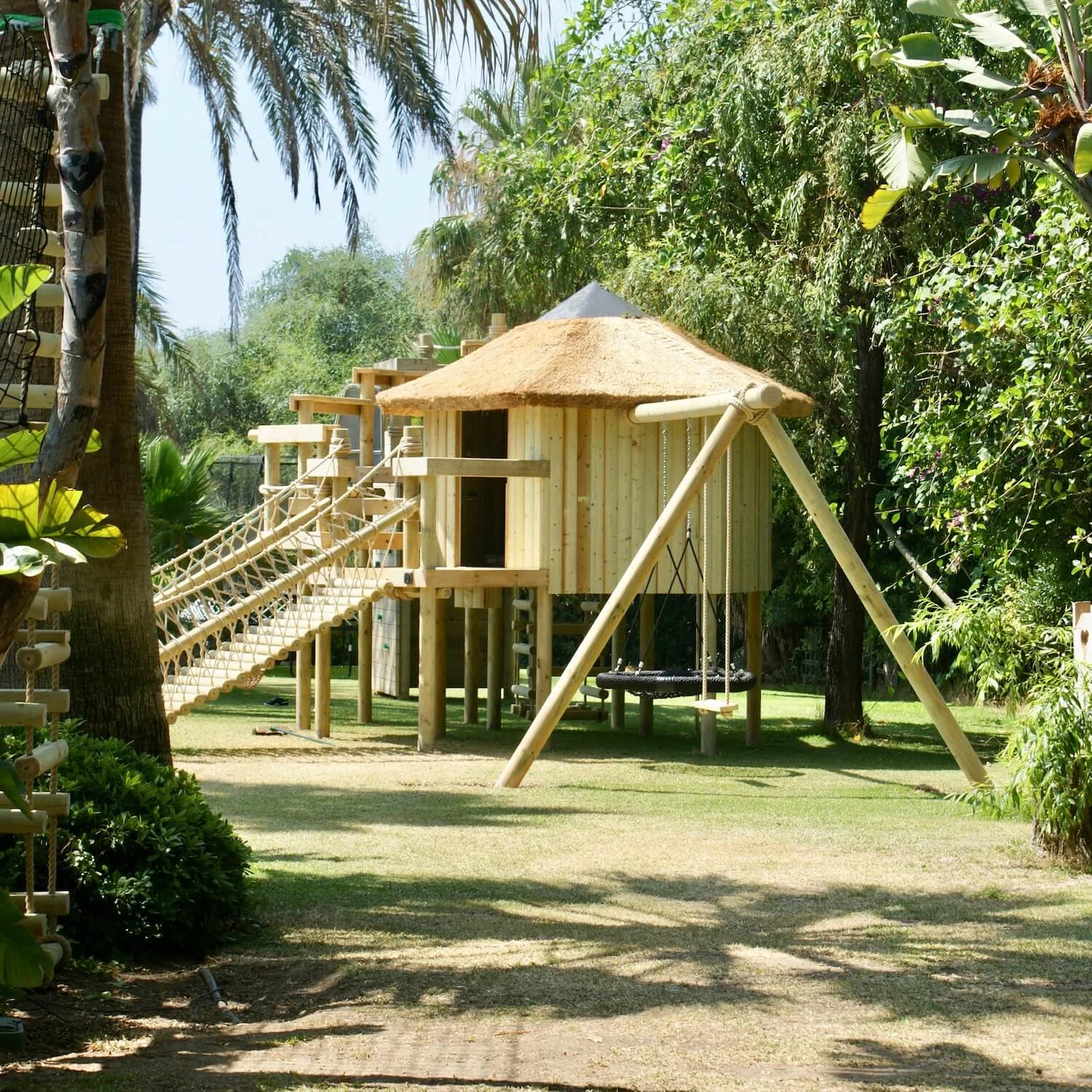 "...treehouse swing set"