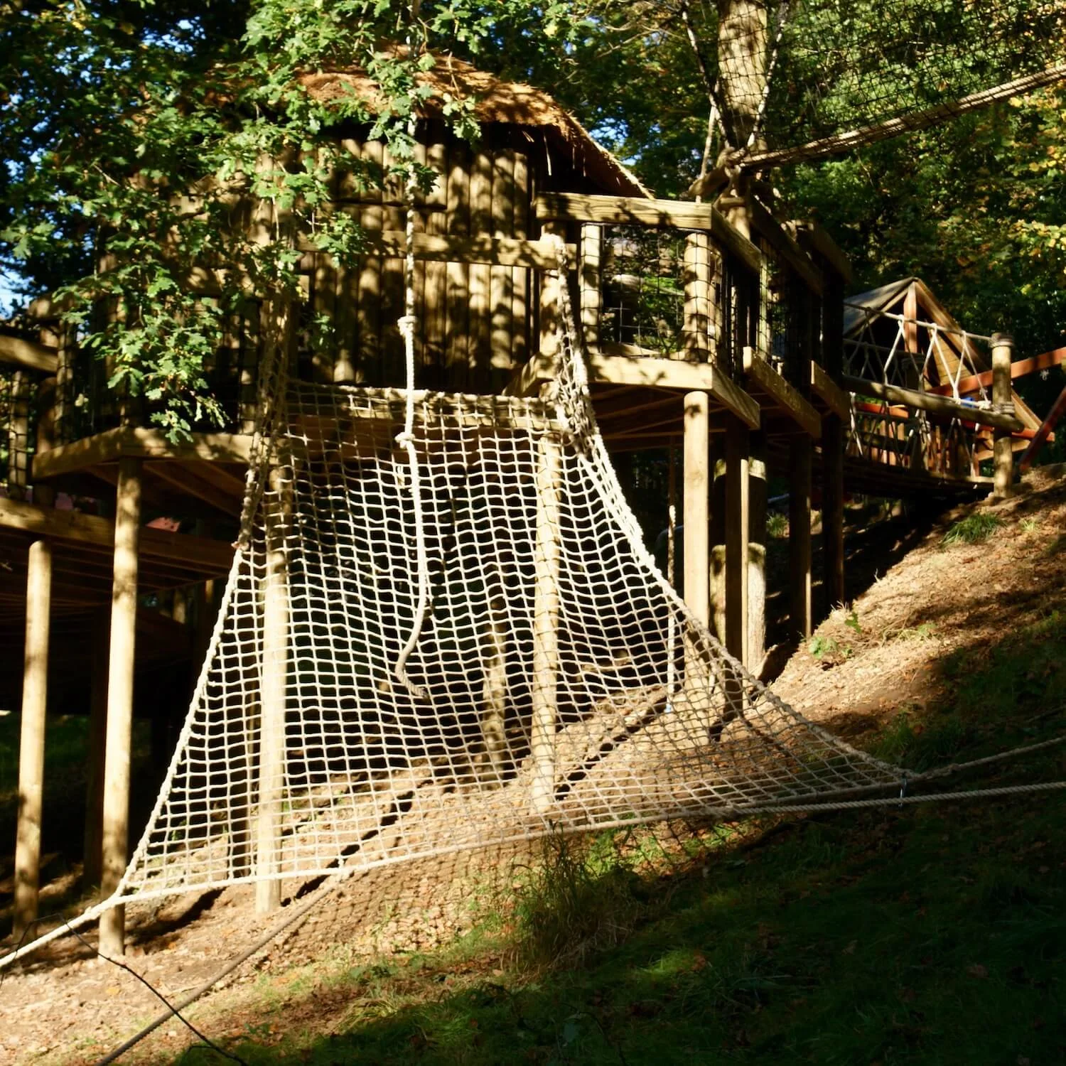 "...large treehouse cargo net"