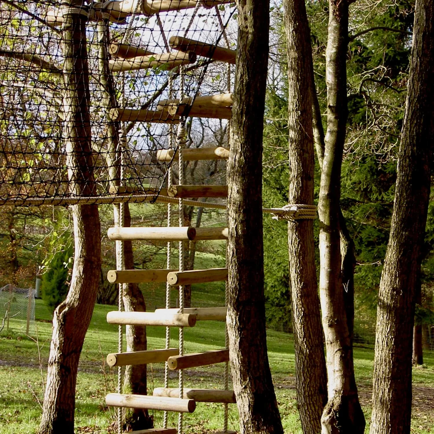 Big Chunky 4sided Rope Ladders — Treehouses, Rope Bridges, Treetop Walkways and Nest Swings
