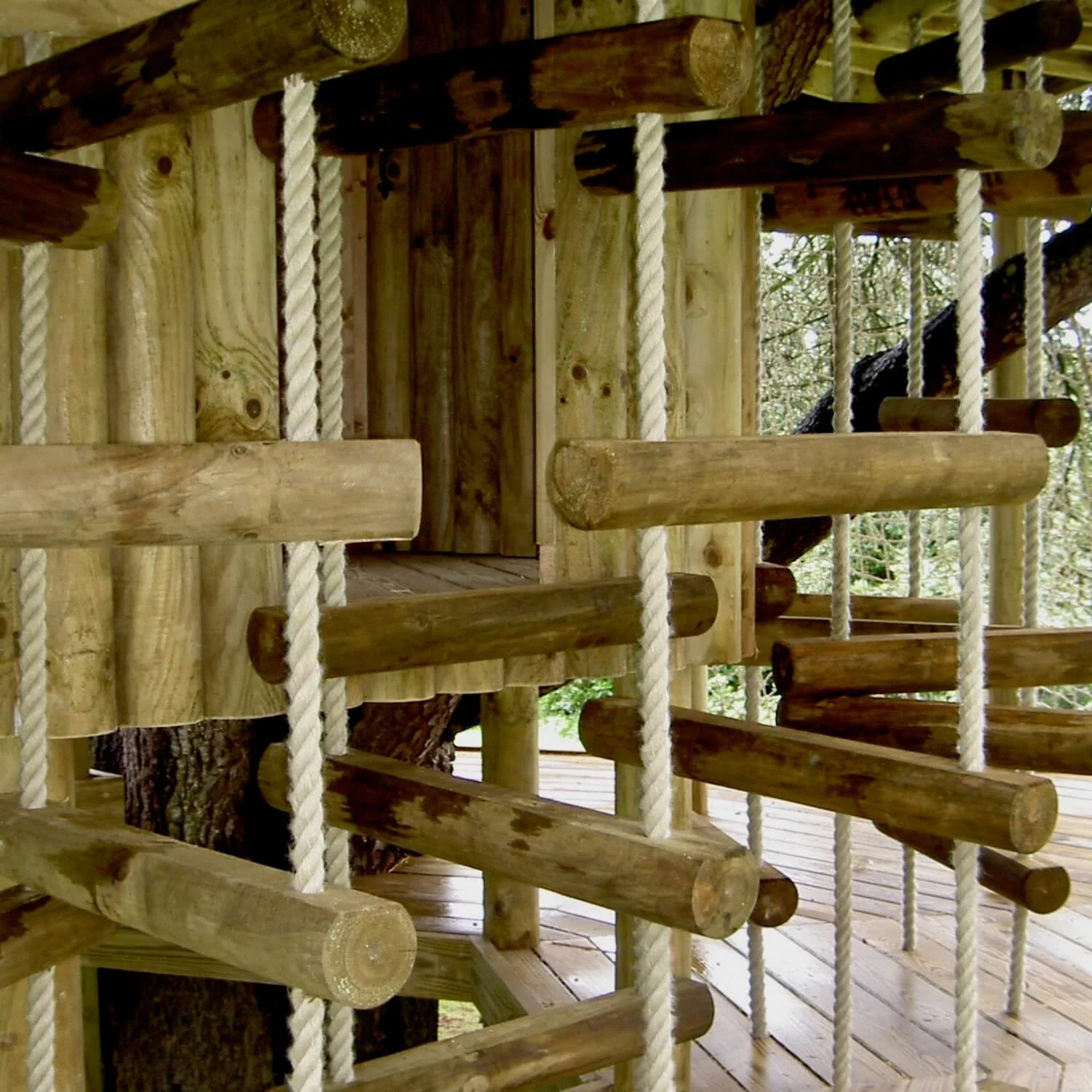 Big Chunky 4sided Rope Ladders — Treehouses, Rope Bridges, Treetop