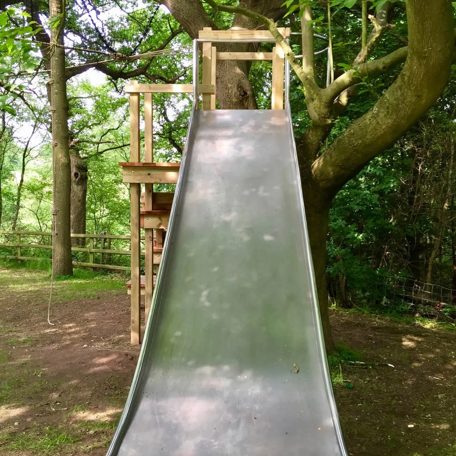 Slide for treehouses — Treehouses, Rope Bridges, Treetop Walkways and