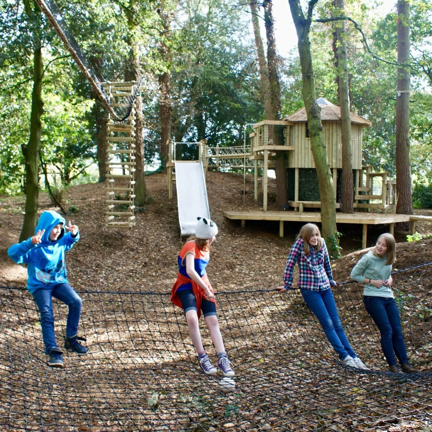 Oxford Adventure Play Treehouse — Treehouses, Rope Bridges, Treetop  Walkways and Nest Swings