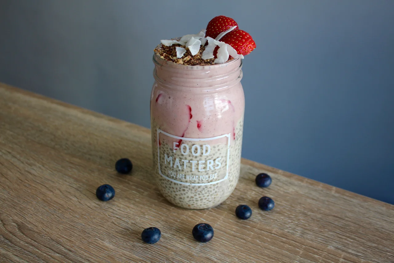 Vegan Protein Berry Chia Pudding