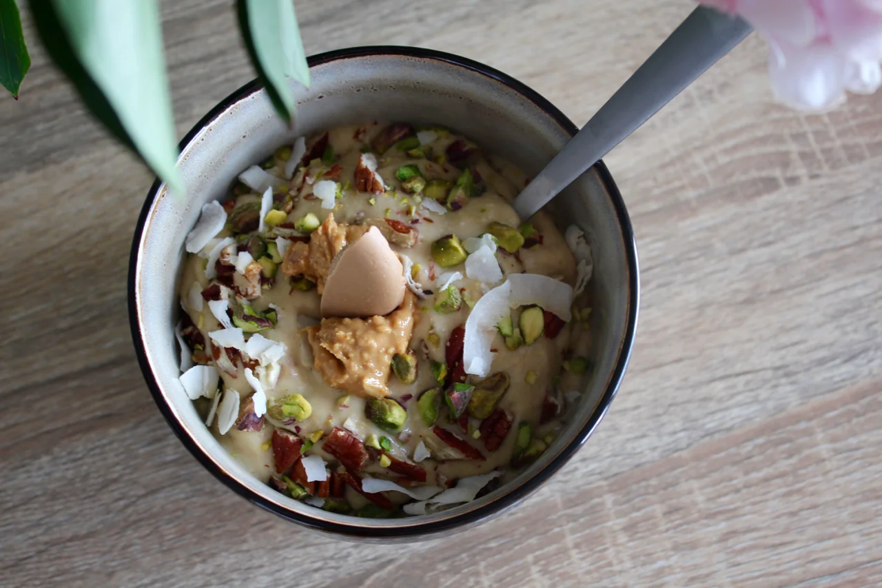 Vegan Peanut Butter And Vanilla Nana Ice Cream