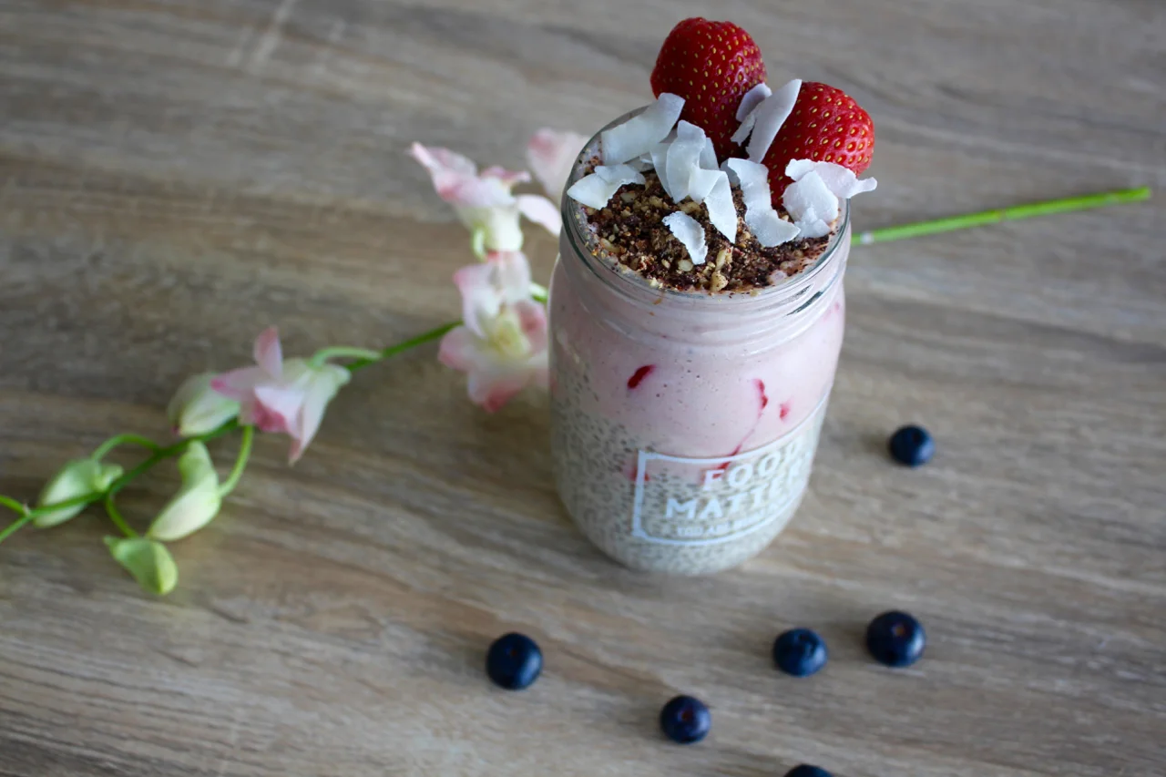 Vegan Protein Berry Chia Pudding