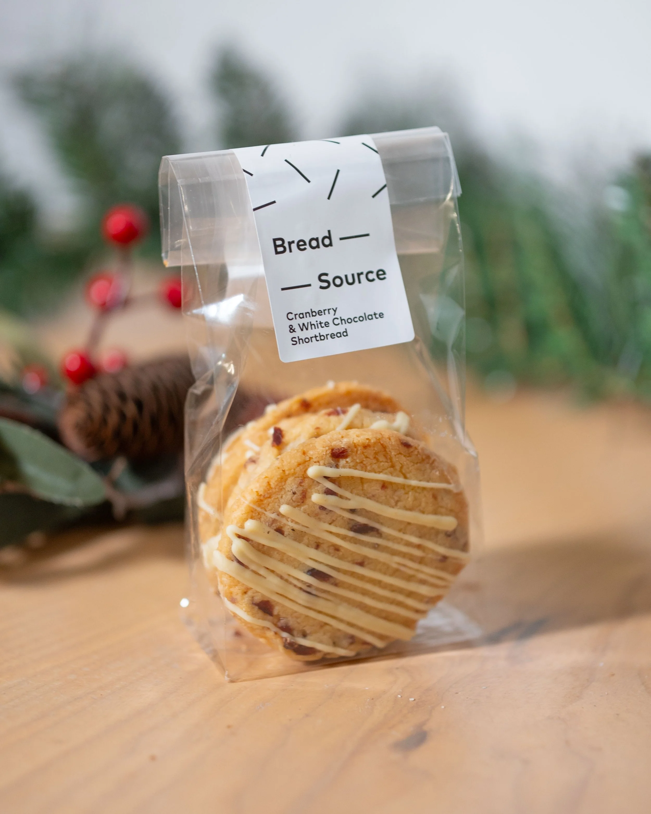 White Chocolate & Cranberry Shortbread