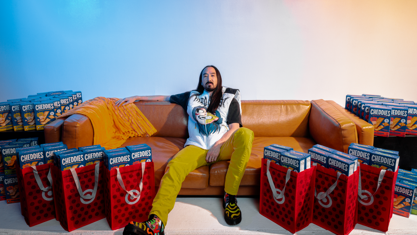Cheddies x Steve Aoki