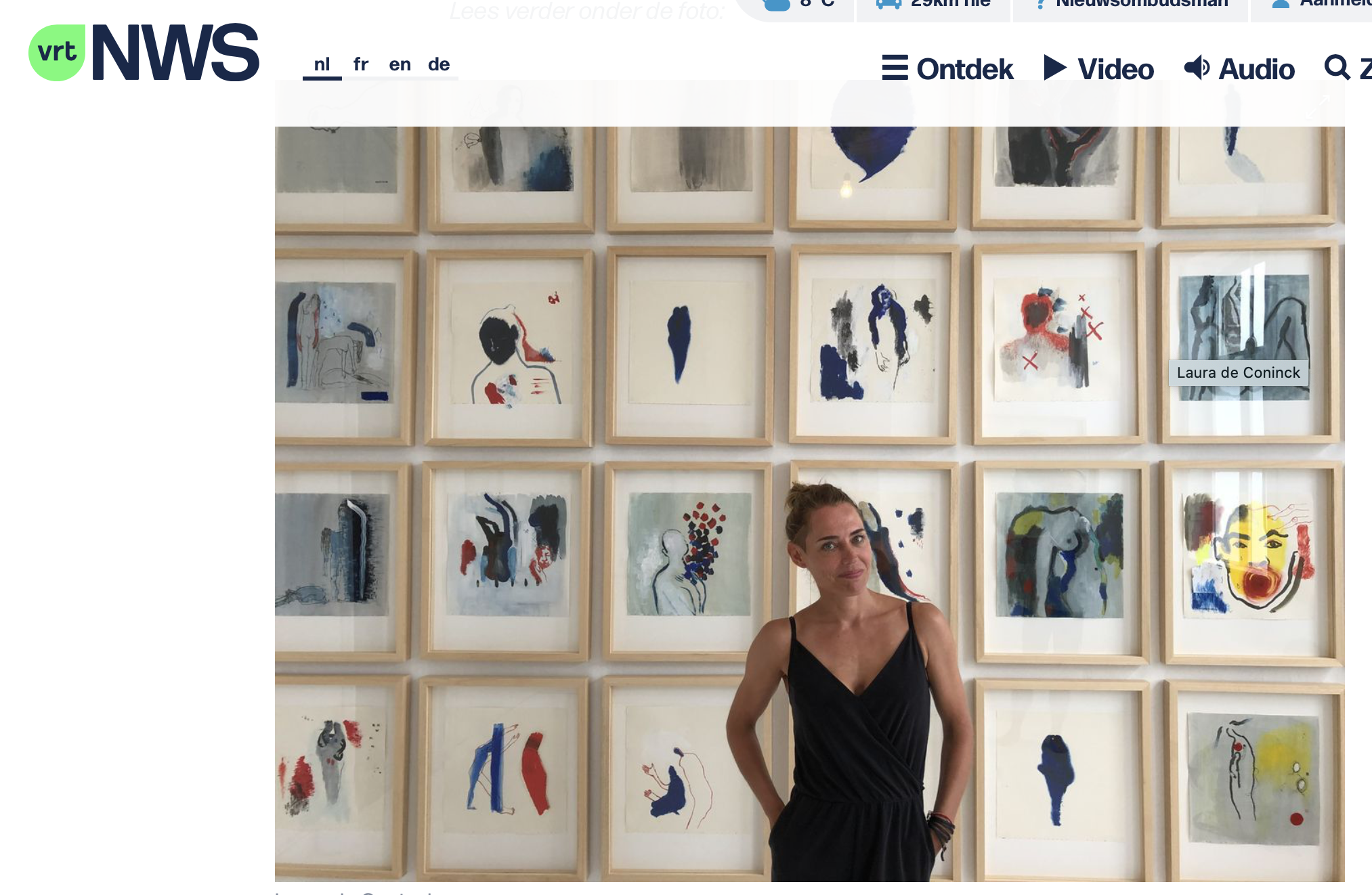Watou on the evening news and website of VRT1