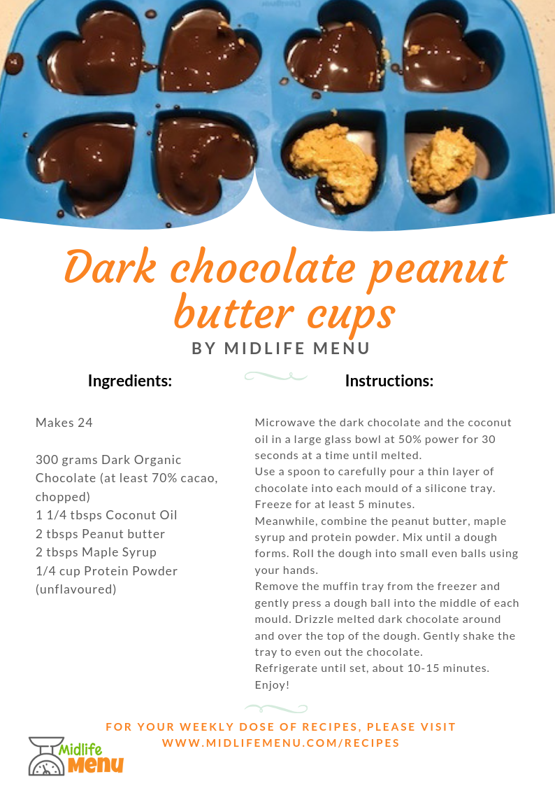 Dark Chocolate Peanut Butter Cups - 4 Ingredients