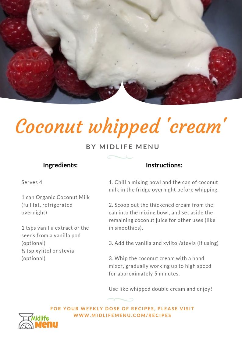 Coconut Whipped Cream - Just 3 Ingredients!