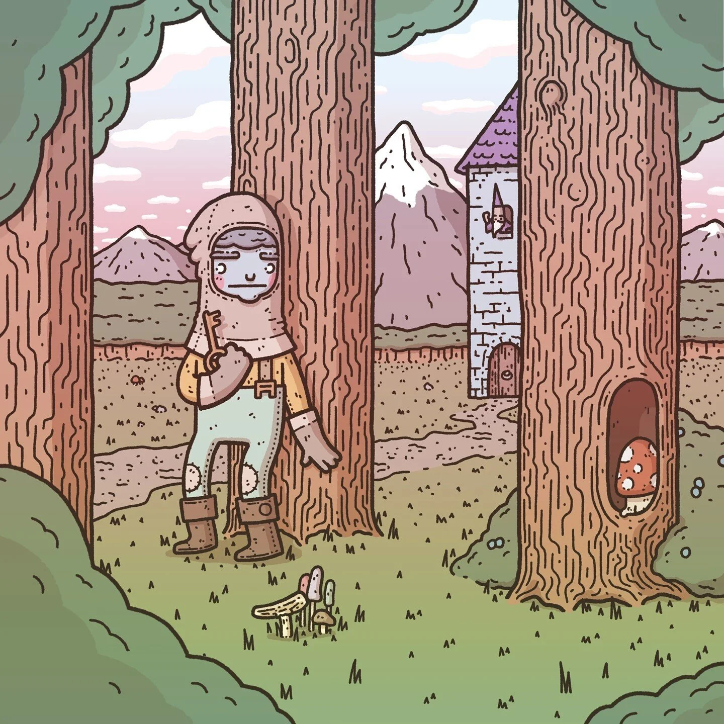 Benonzo the thief was only meant to steal the key but ended up severely embarrassing the wizard on her path out. He definitely deserved it, but that was by far the most awkward heist she's ever carried out.⁠
⁠
What do you think the Benonzo's embarras