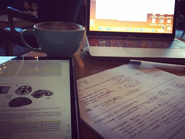 finals week = cozy study corners and that weird and wonderful joy that comes with reading favorite topics in neuroscience and morality #Iactuallyreallylovegradschool #coffeeseason 🧠