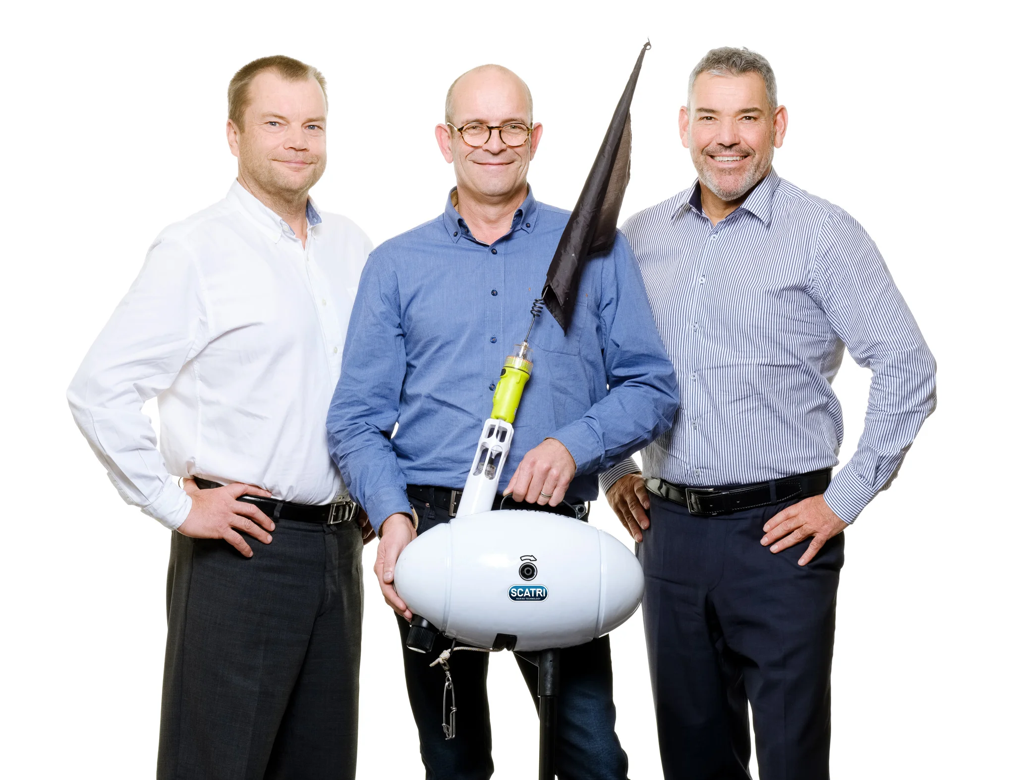 Jacques Folliet, Patrice Biousse, Patrick Chalançon, co-fondateurs de SCATRI