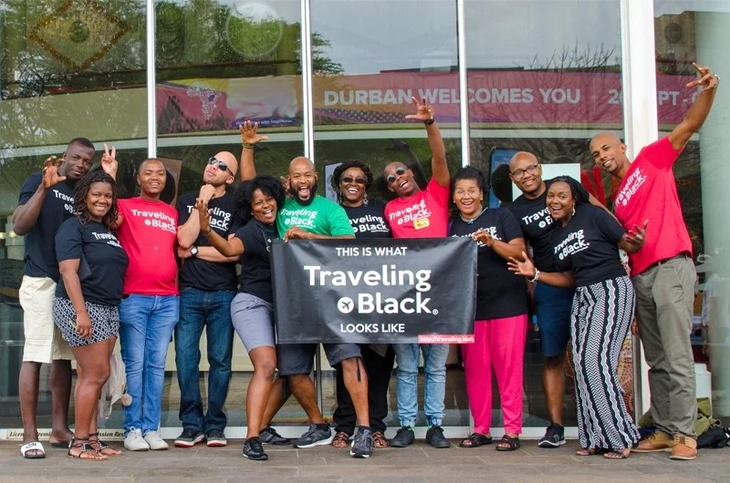 Traveling Black group in Durban, South Africa.