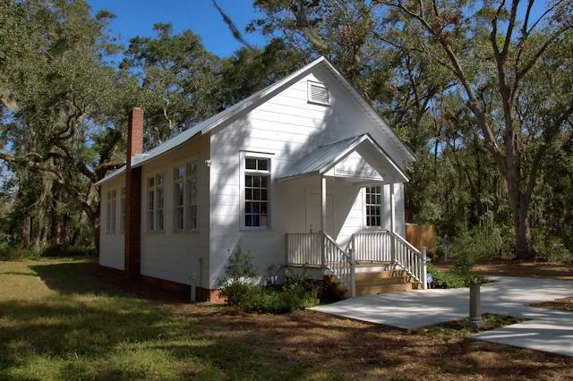 The Historic Harrington School - a 1920s era Gullah Geechee schoolhouse on St Simons Island