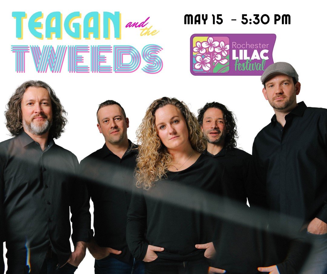 We can't wait to rock the stage at the Rochester Lilac Festival on May 15 at 5:30 pm. Stop out to beautiful Highland Park to see Rochester's most famous blossom and then pop over to the stage to let us serenade you!