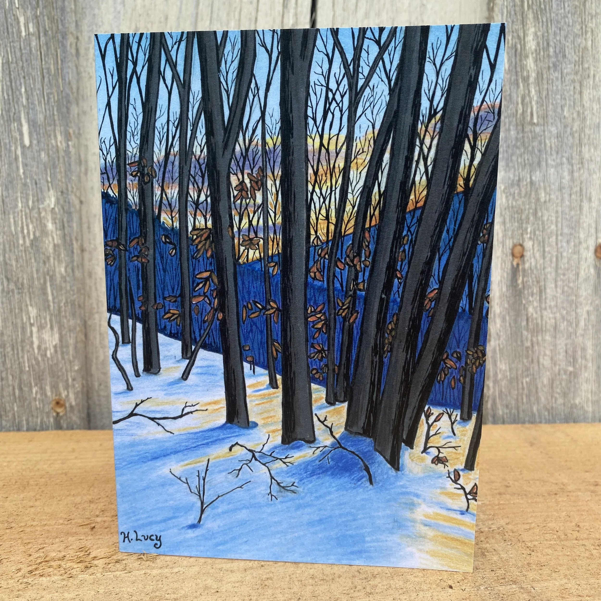 "Peaked Glade" Notecard