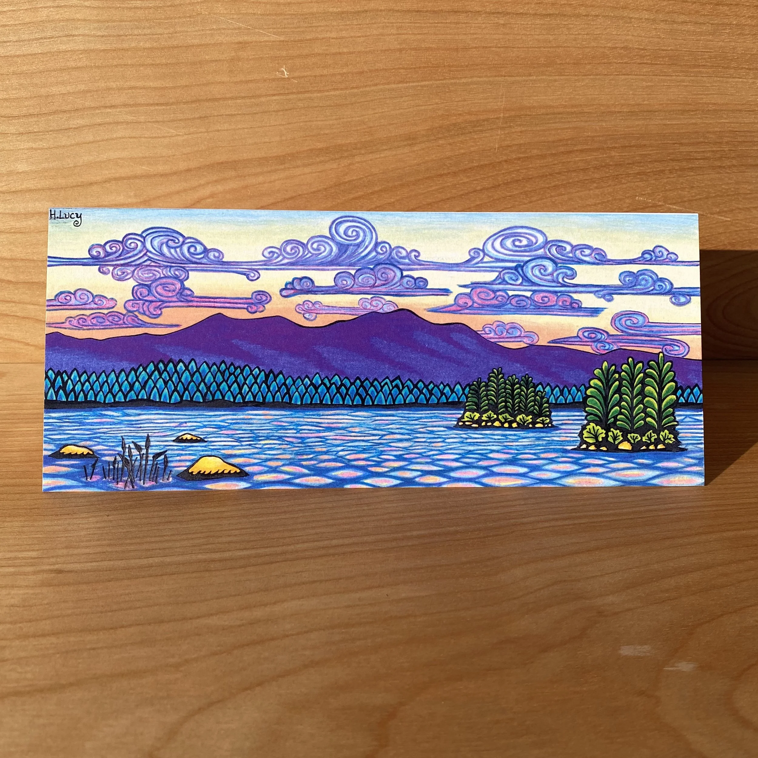 "Conway Lake" Notecard