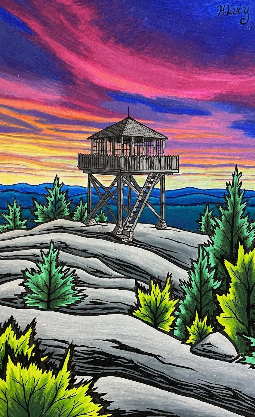 "Firetower Sunset"