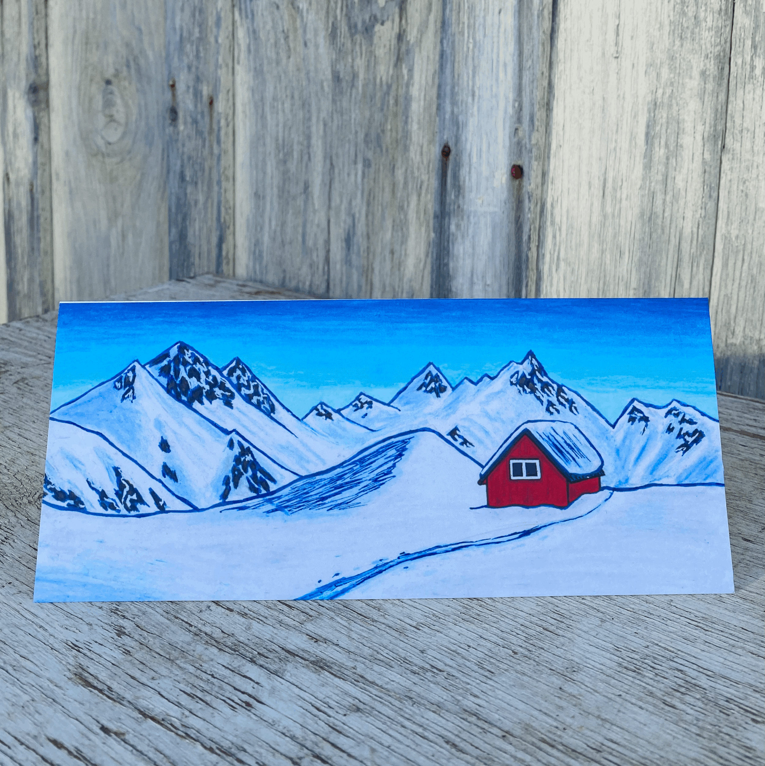 "Mint Hut" Notecard