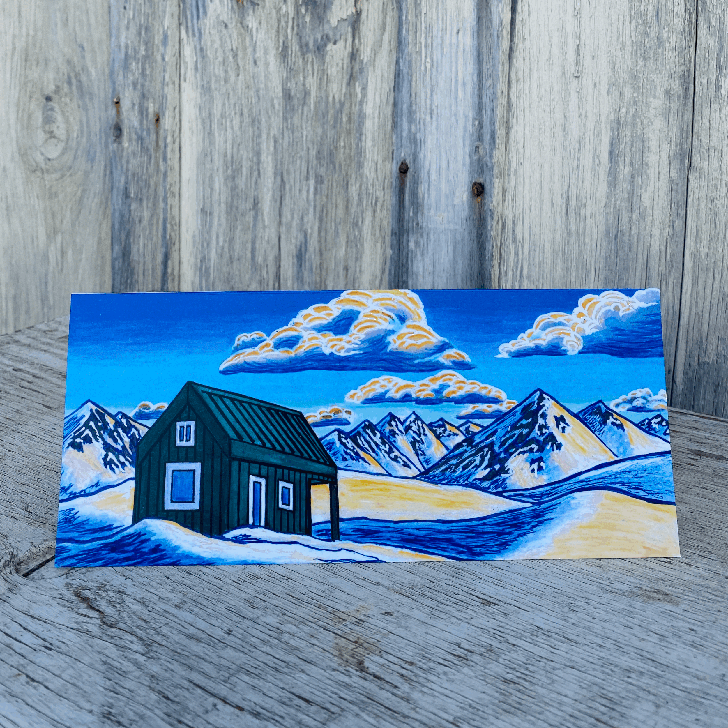 "Bomber Hut" Notecard