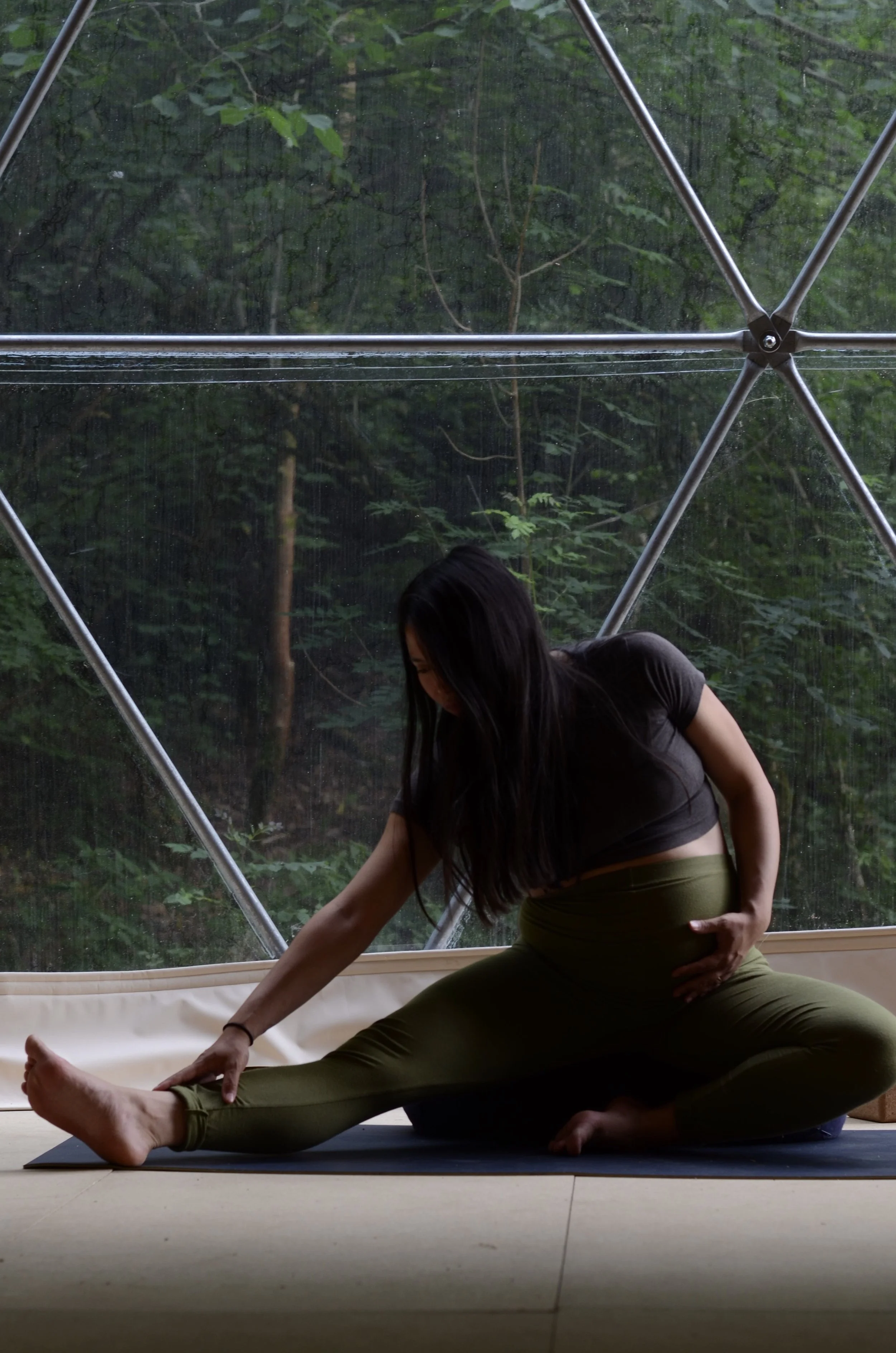 Pregnancy yoga & breathwork for birth masterclass with Rachel and Sue