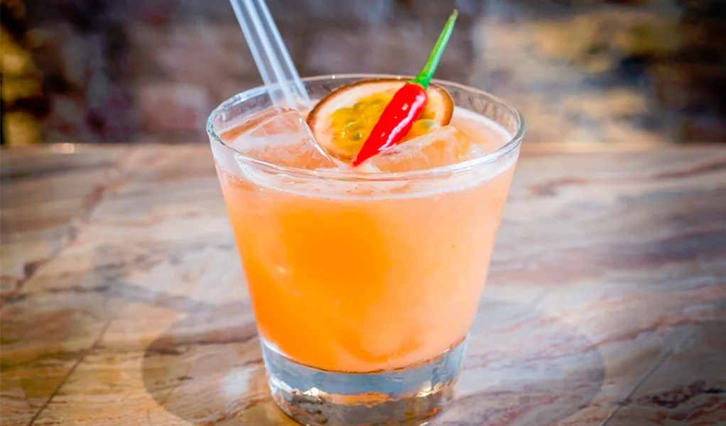 Peyotito - Chili Passionfruit Margarita www.thethreedrinkers.com.jpg