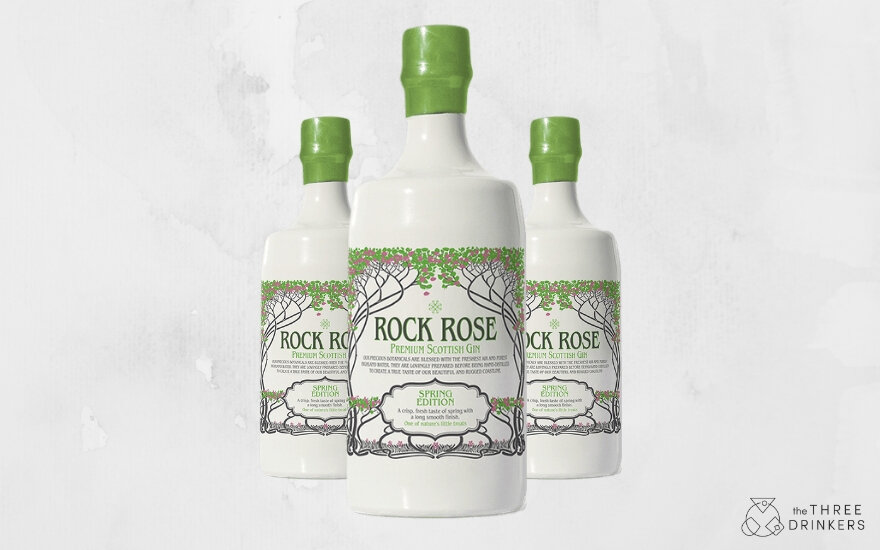 Rock Rose Gin Spirits The Three Drinkers