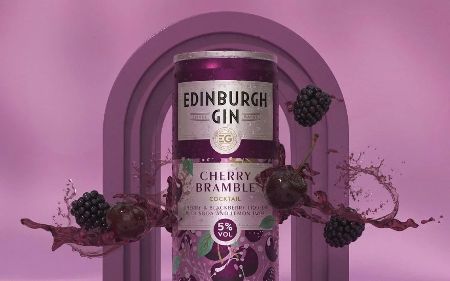 From Can to Coupe: Edinburgh Gin's Cherry Bramble