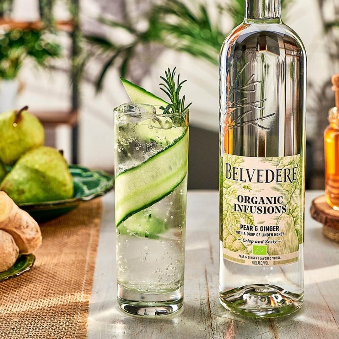 Belvedere Organic Infusions Pear & Ginger 70 cl …