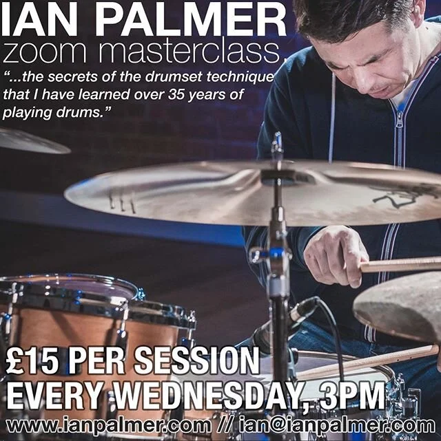 ‪On Wednesday 10th June I will be completing my fourth online Zoom Workshop. During this session I will take you through some of the concepts and techniques that I have learned over 35 years of playing drums. The sessions last between and 60 to 90 mi