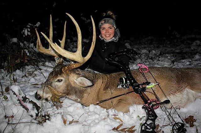 Hard work and dedication paid off for @allisonrauscher ! - &quot;Last night, at about 5:15 pm, I heart punched him. It was one moment that had a plethora of emotions, hard work, and years of tags ate behind it. This is my first Halloween Buck and my 