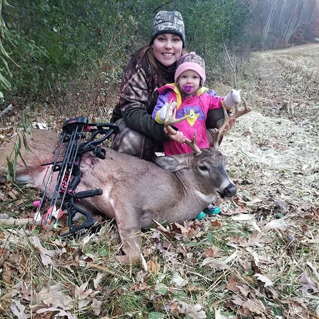 Way to go @mama.carr.outdoors! Hear her story ➡️ - &quot;Tonight my hard work FINALLY paid off! I was lucky enough to shoot my first ever archery deer and better yet it was a buck! He came in hot on a doe and gave me a shot quartering away at about 2