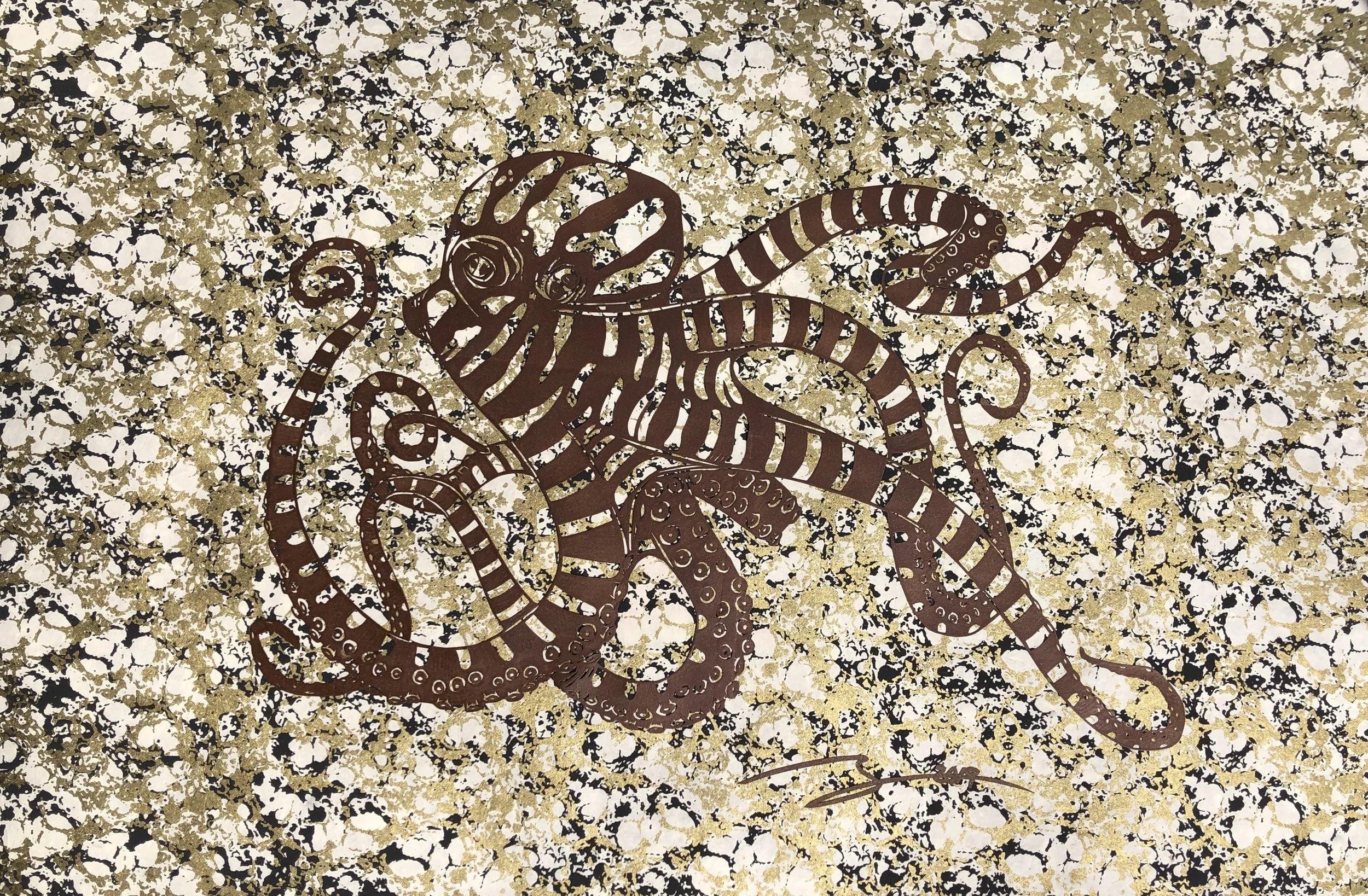 Kraken in Bronze
